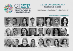 CONGRESSO INTERNACIONAL DE TRICOLOGIA E CIÊNCIA COSMÉTICA (CIT2017) – por  Dra. Anaflávia Oliveira